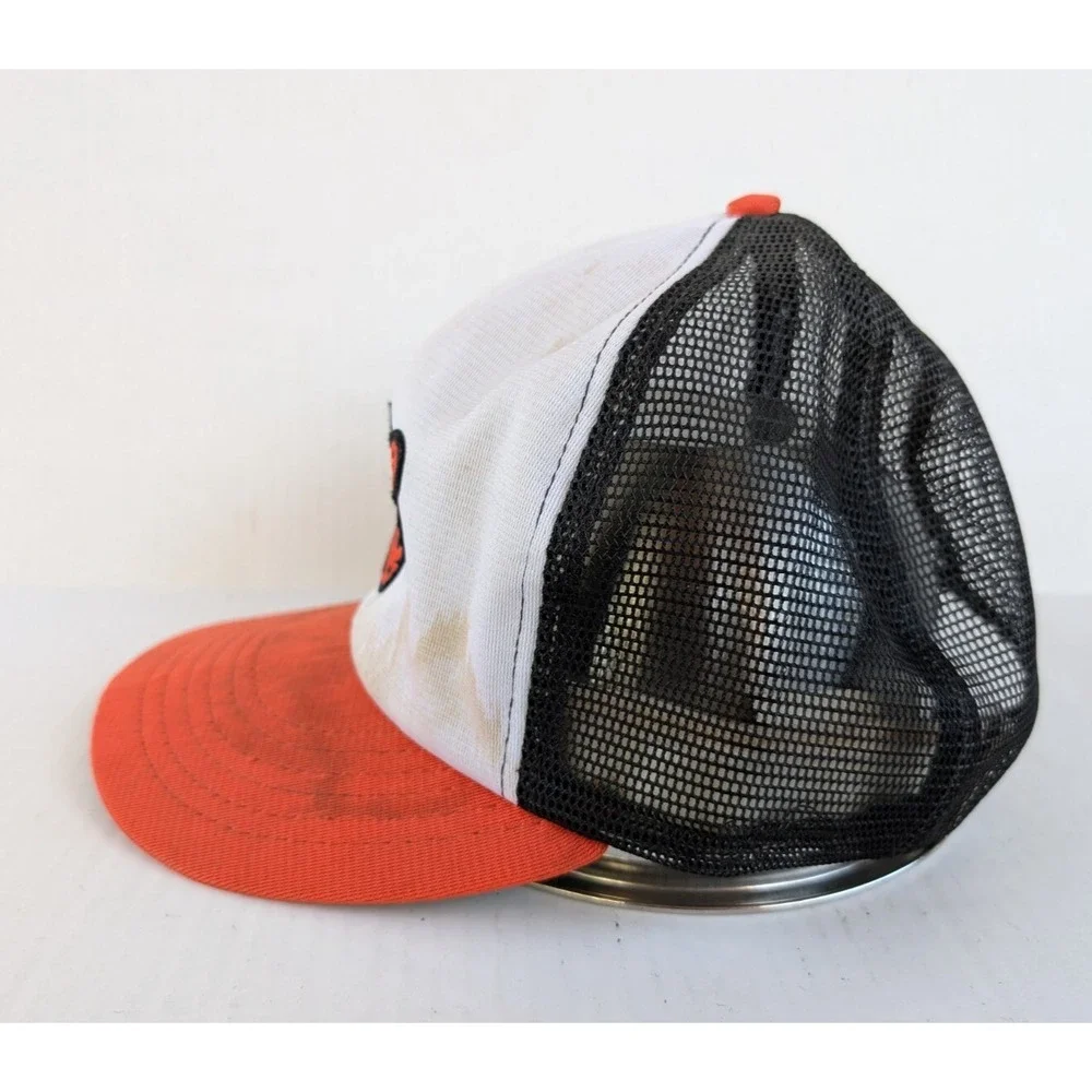 Vintage Baltimore‎ Orioles Hat STAINS Snapback 80s Mesh MLB Union USA Made Annco
